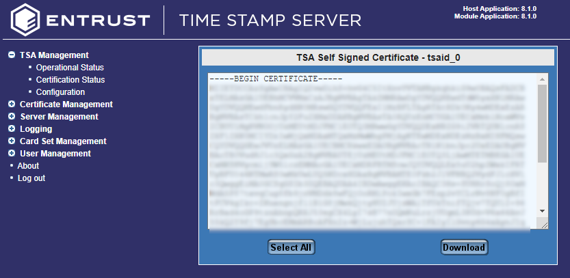 TSASelfSignedCertificate