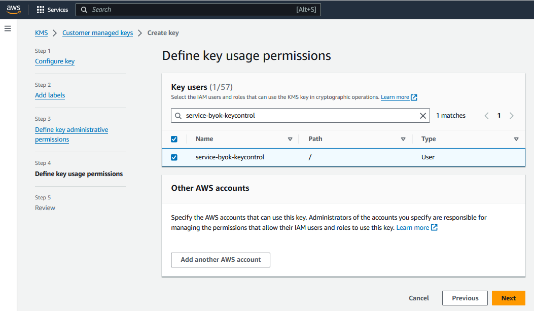 aws create cloudkey 4