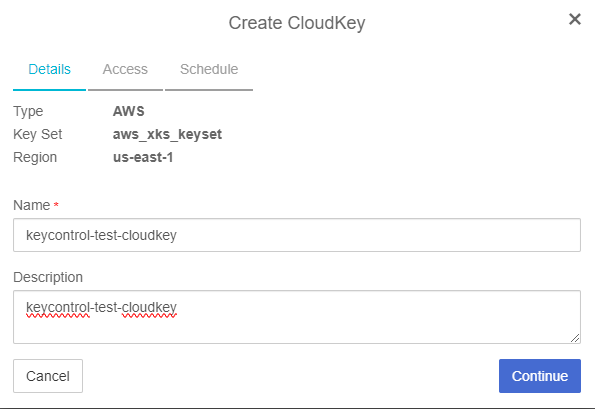 create cloudkey 1