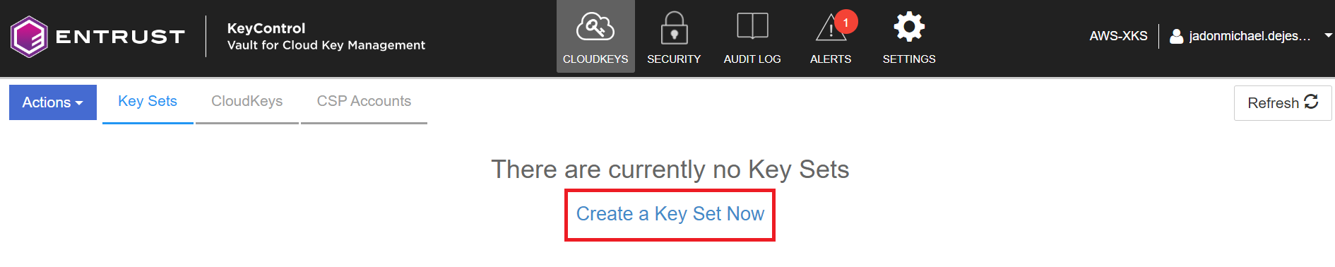 Create Key Set