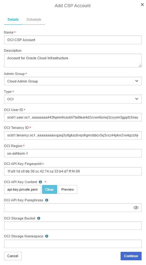 add csp account