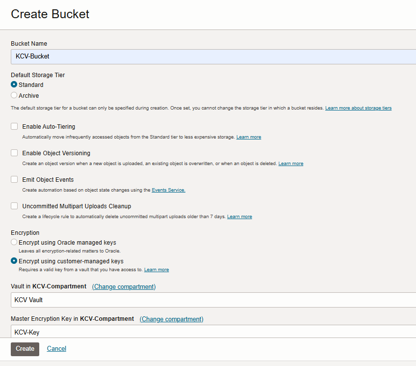 bucket create