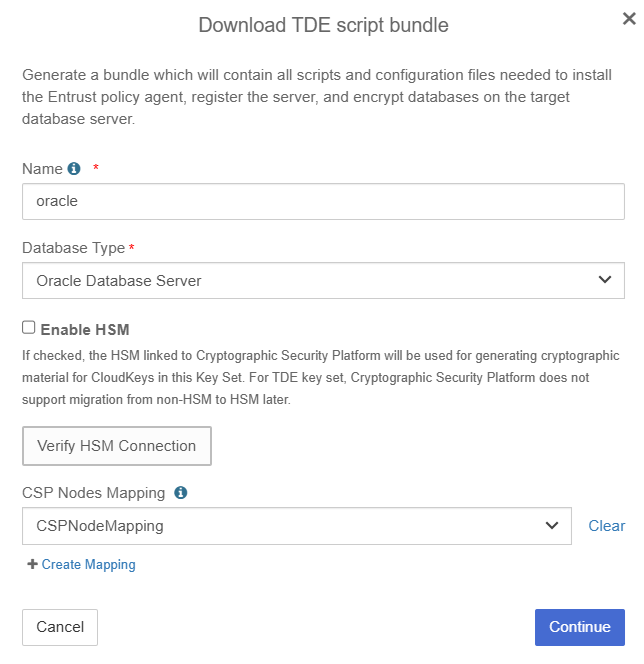 csp download tde scripts