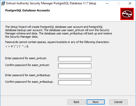 postgres database password