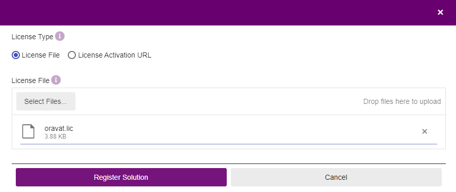 edm register solution dialog