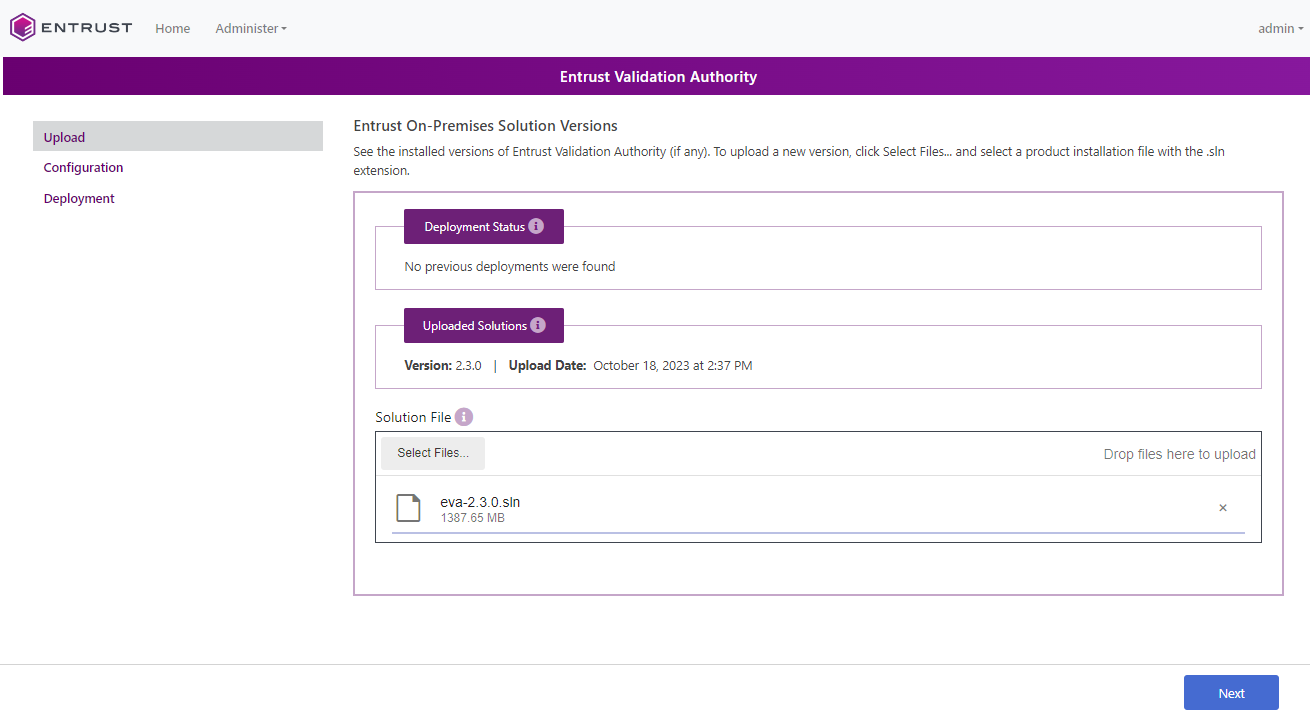 eva solution file