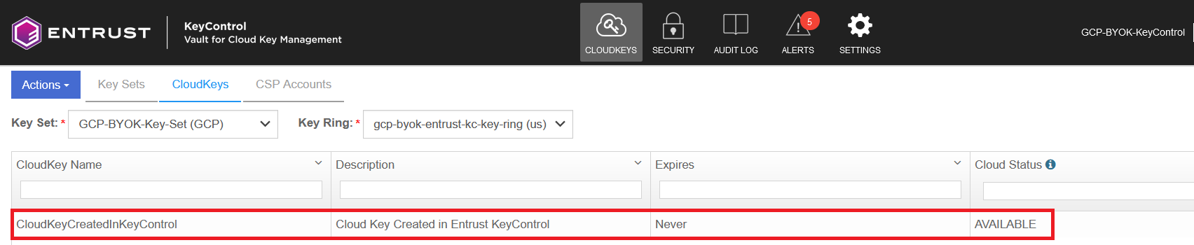 create cloudkey keycontrol 5