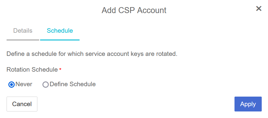 keycontrol csp account for gcp 2