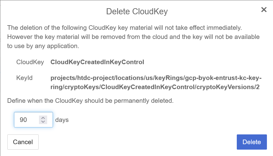 keycontrol delete cloudkey 1