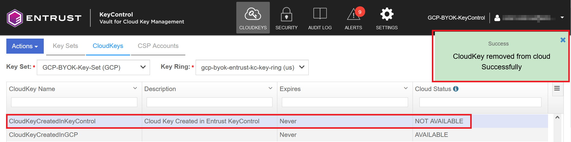 keycontrol remove cloudkey 2