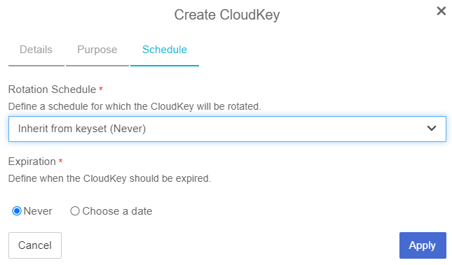 createcloudkeyschedule