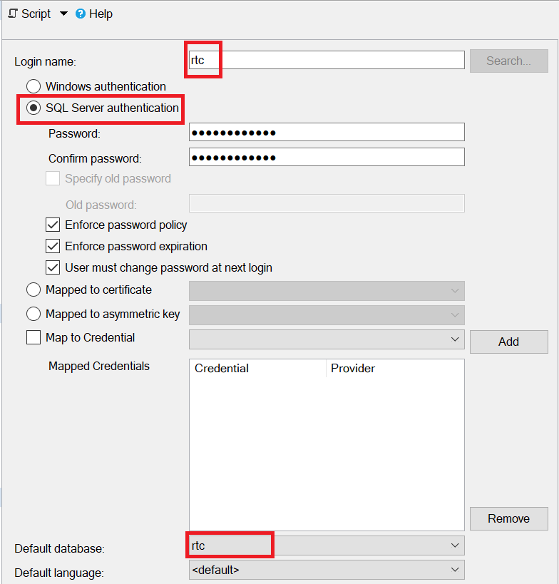 rtc login general