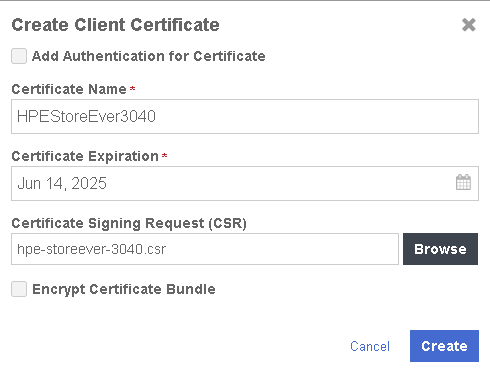 kc create cert 3040