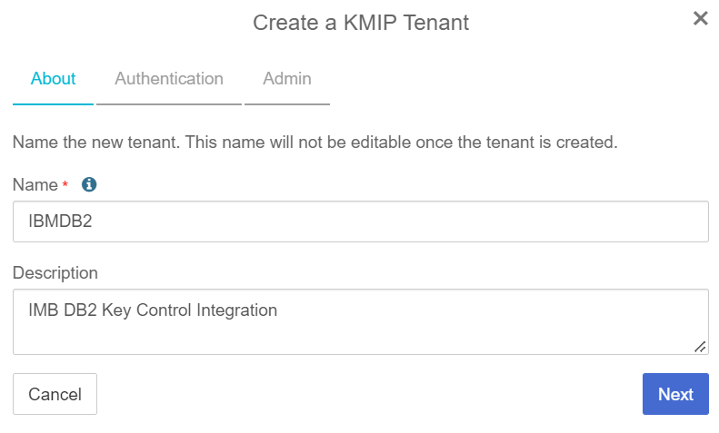 kc createtenant