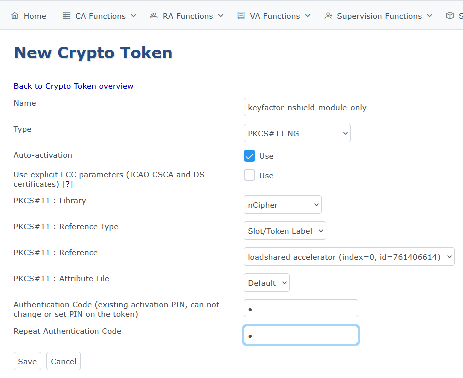 create crypto token 2