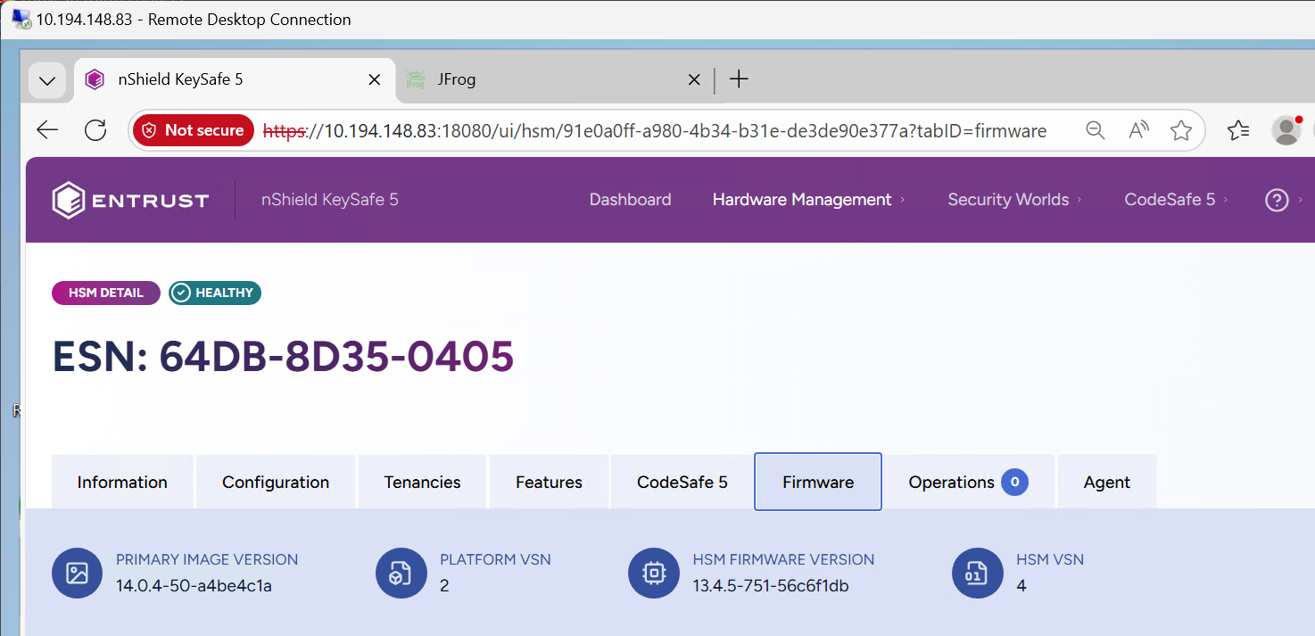 upgraded firmware version