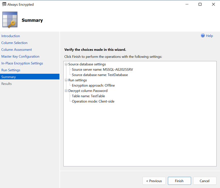 decrypt ssms summary