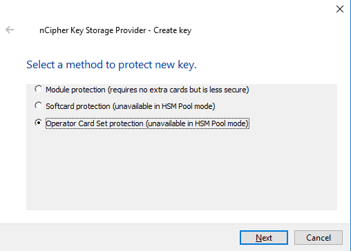 ps generate cmk protection method