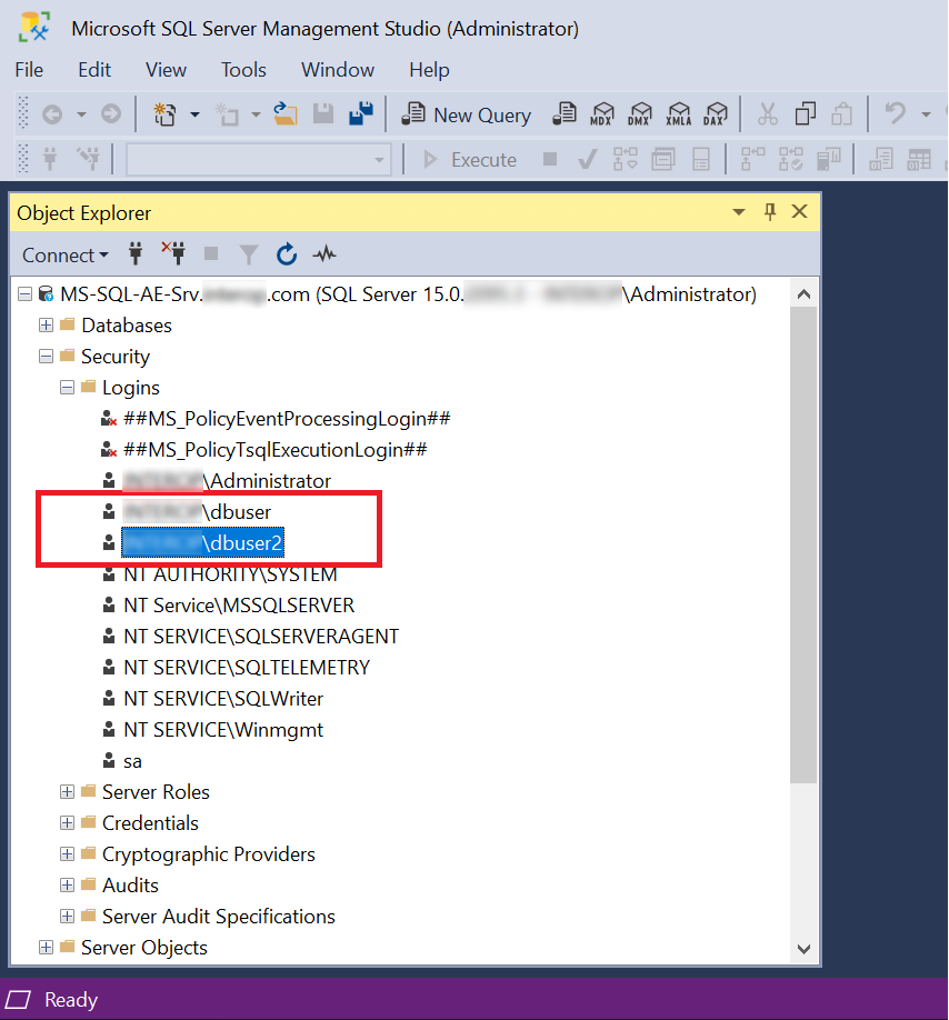 sql logins