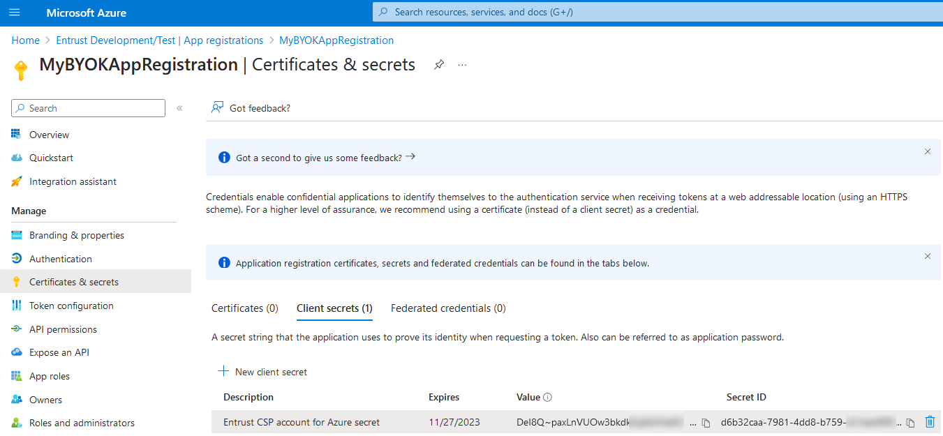 azure client secret