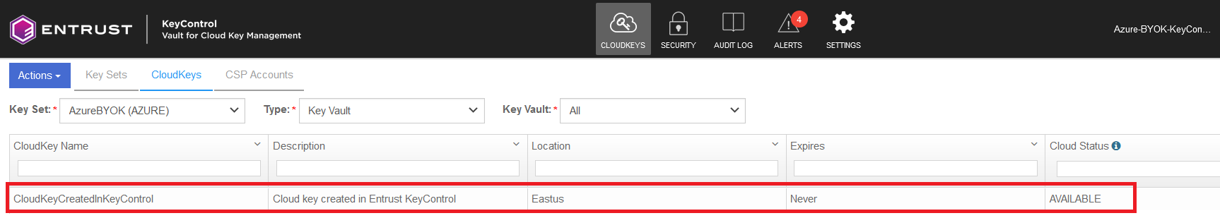 keycontrol create cloudkey 5