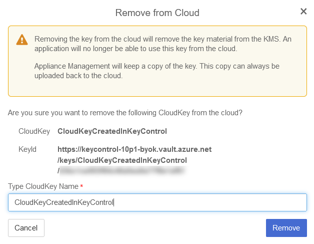 keycontrol remove cloudkey 1