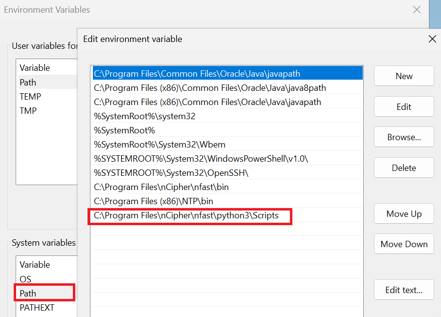 phython script system path