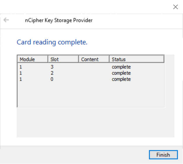 gen encryption cert 6 finish