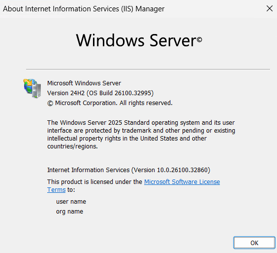 iis version