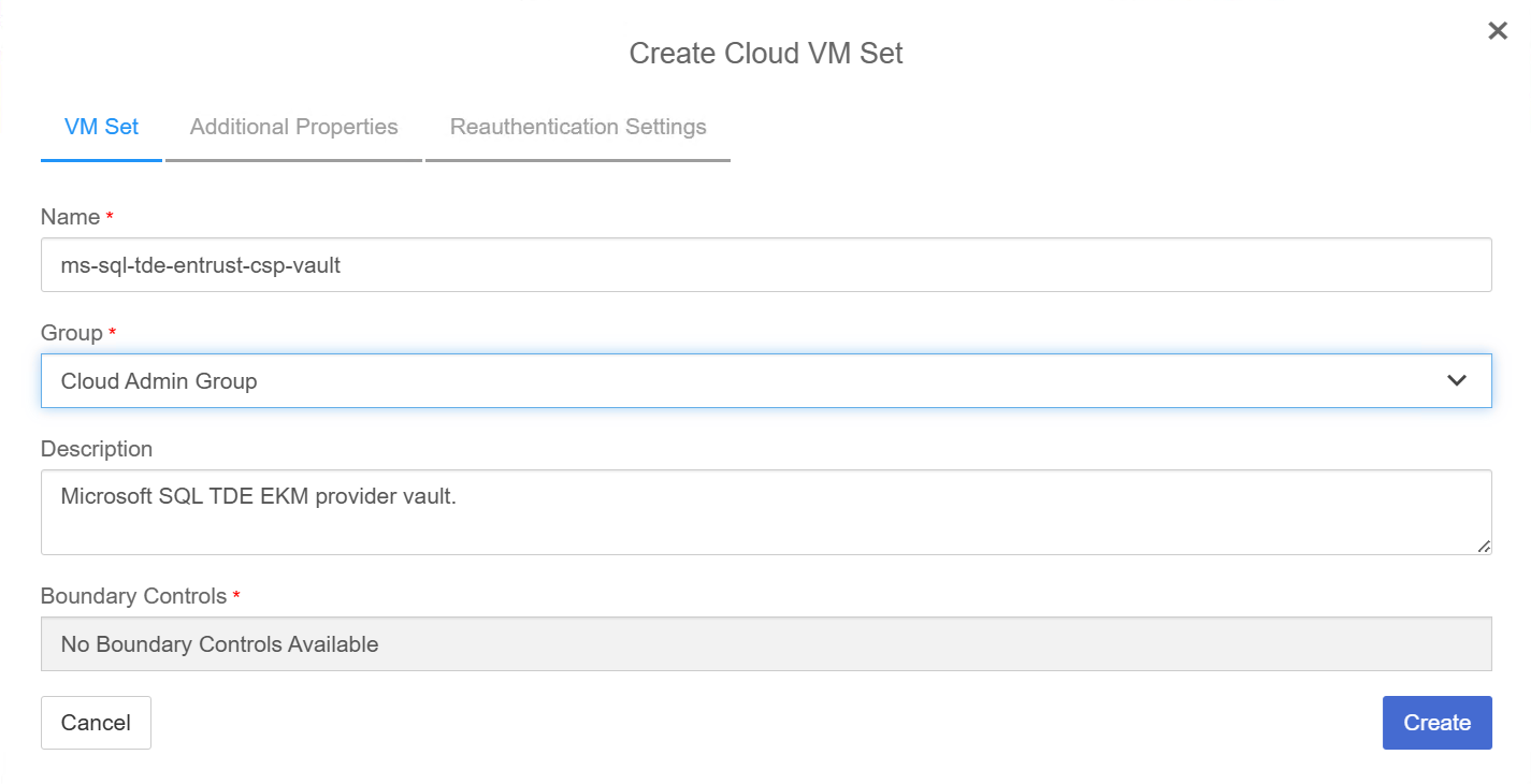 new cloud vm set