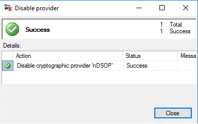Upgrade Disable EKM Provider 2 2p1p1