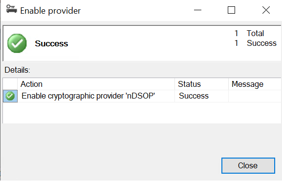 Upgrade Enable EKM Provider 2p1p1