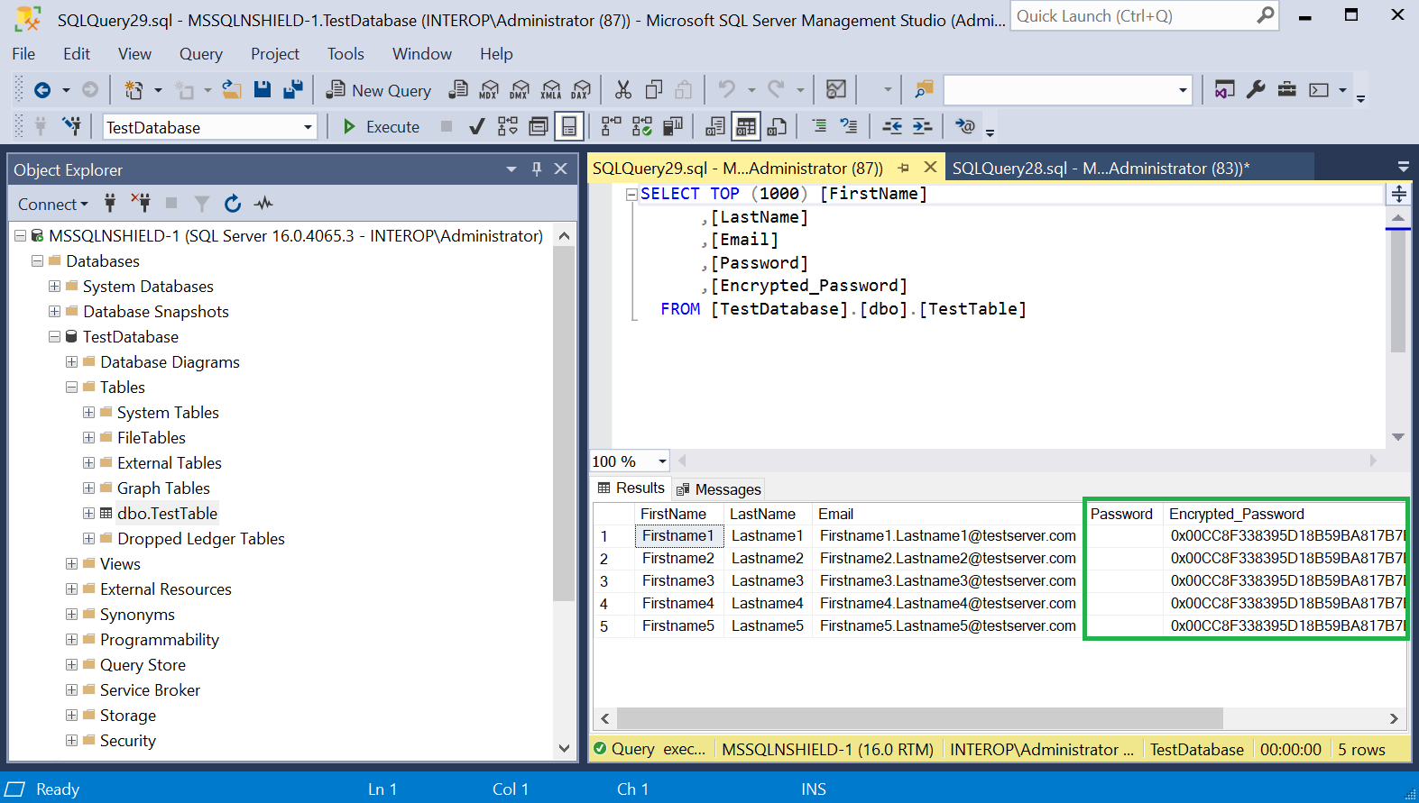 column encryption symmetric encrypted