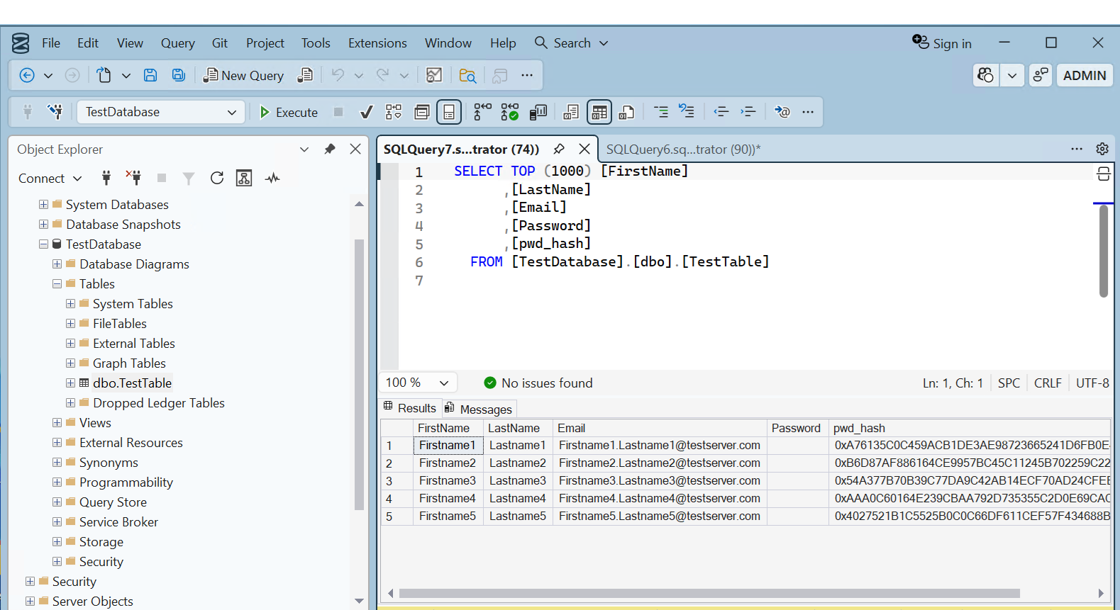 column encryption asymmetric encrypted