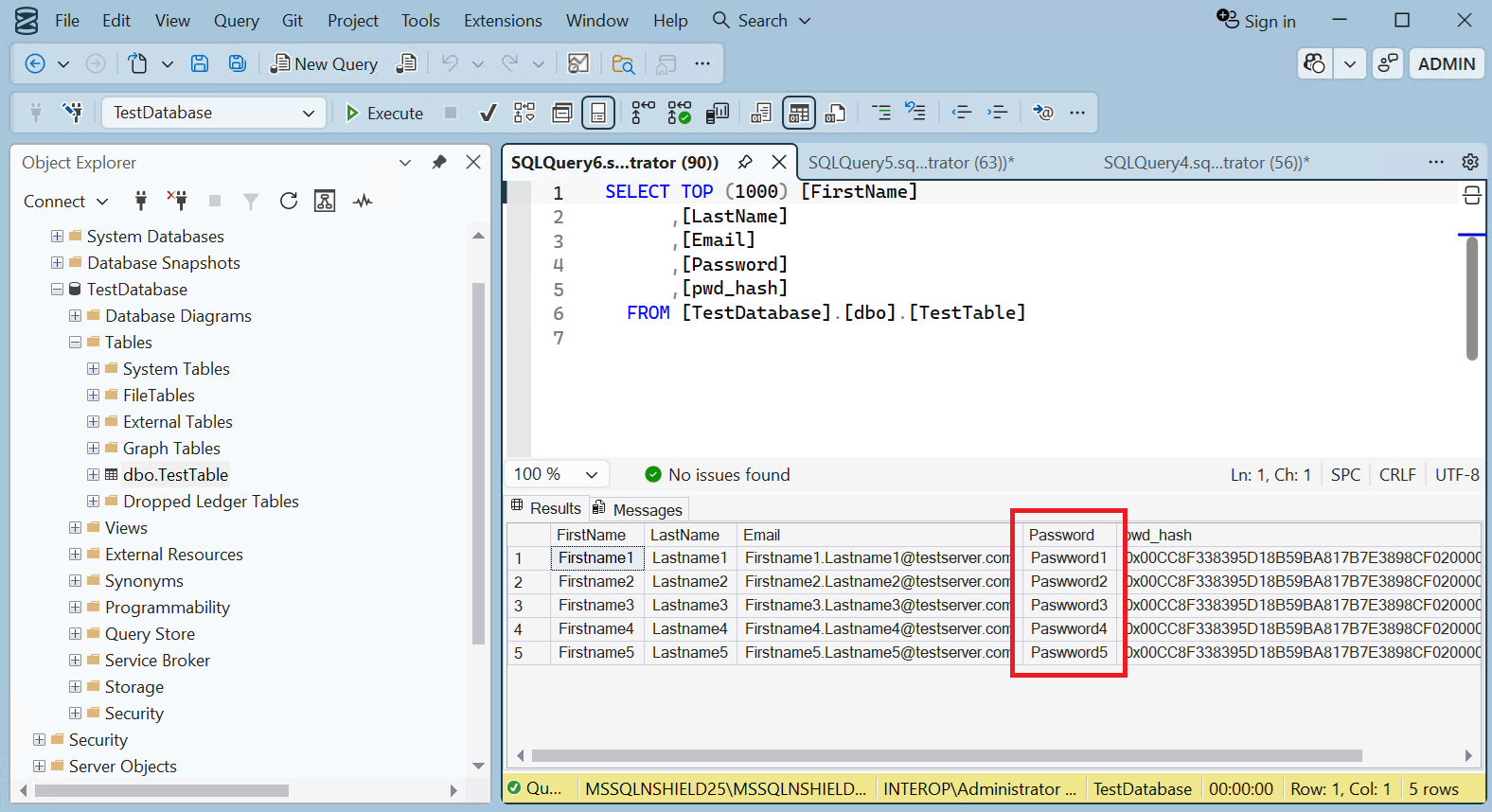 column encryption symmetric decrypted
