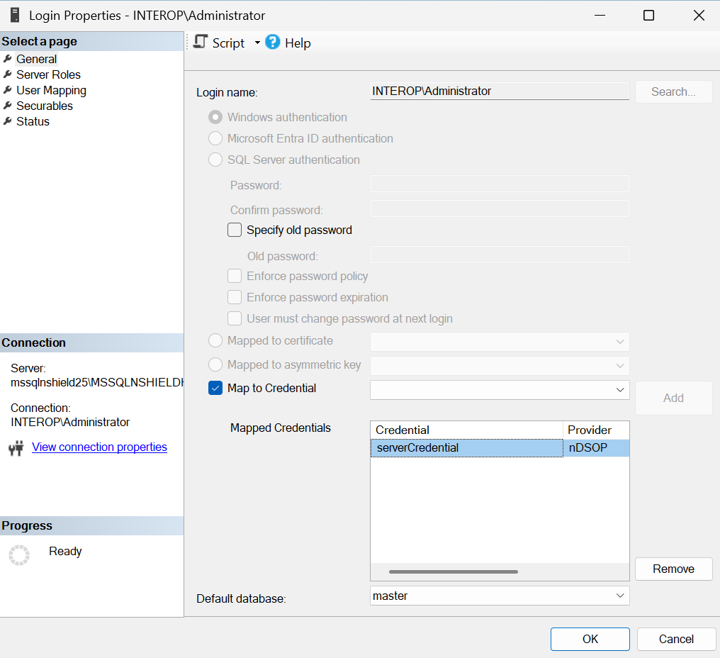 server credential 3