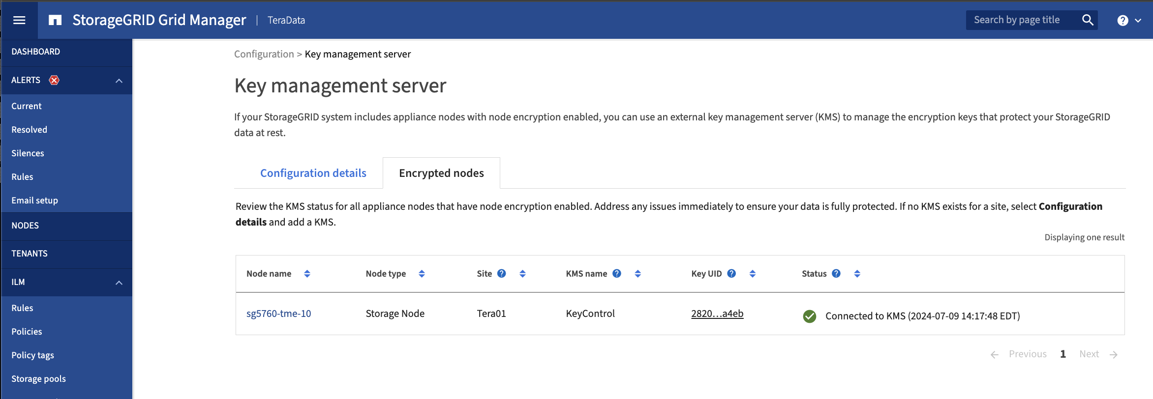 21 sg node encrypted