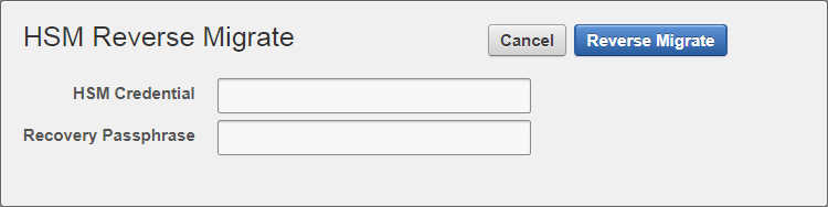 reverse migrate cluster