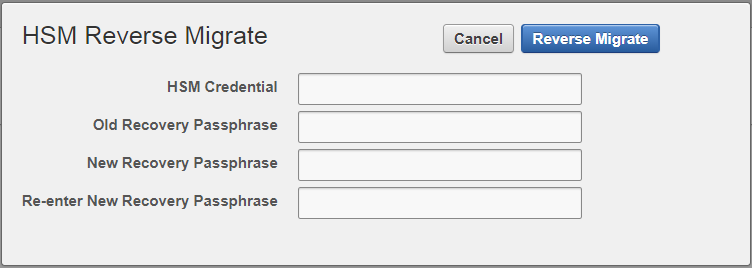 reverse migrate standalone