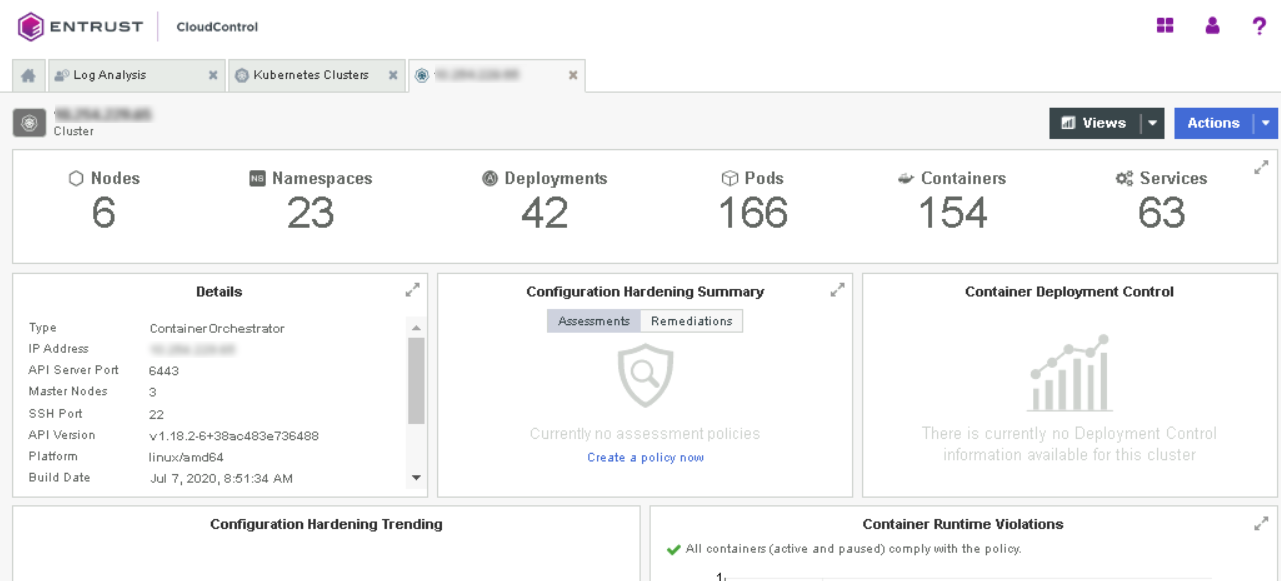 tz kbclusterdashboard