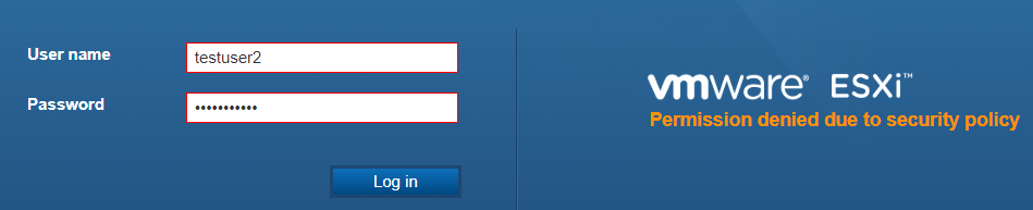 esxi accessdenied