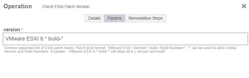 esxi wrong version