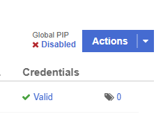 pip disabled