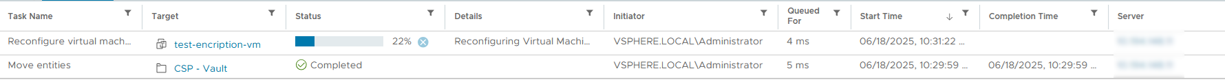 vcenter reconfigurevm