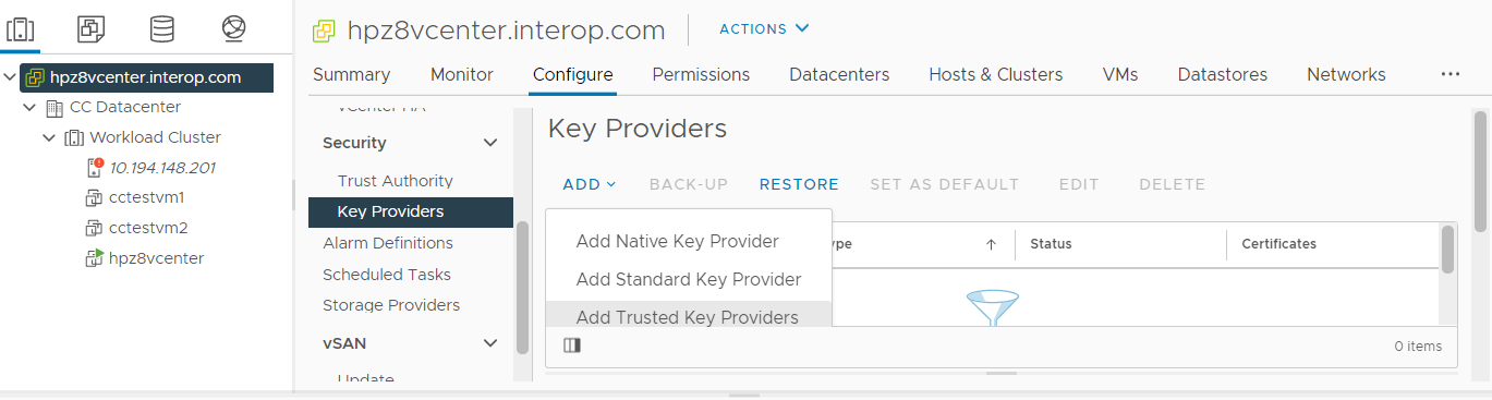 add trusted key provider