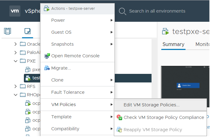 vm policies