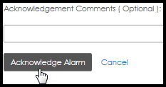 Acknowledge alarm