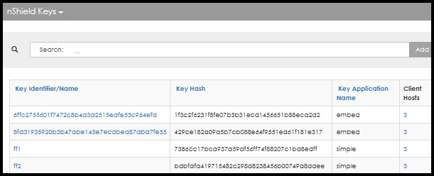 Client host keys