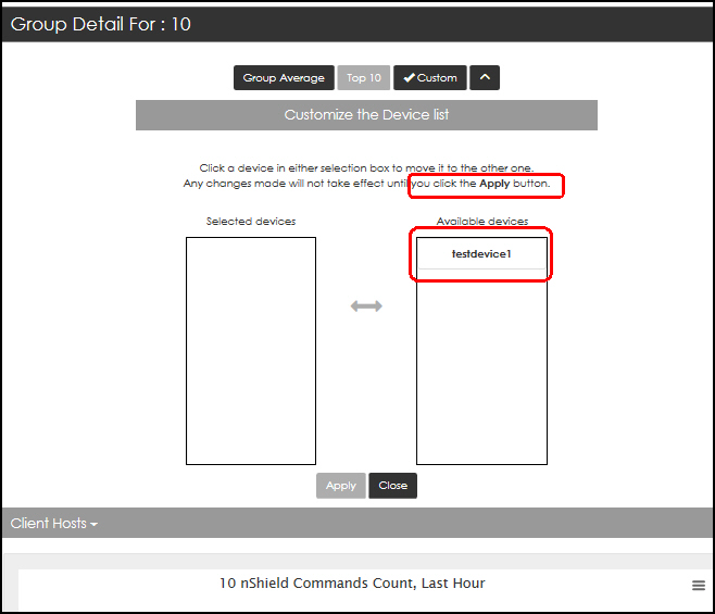 Group detail interval custom