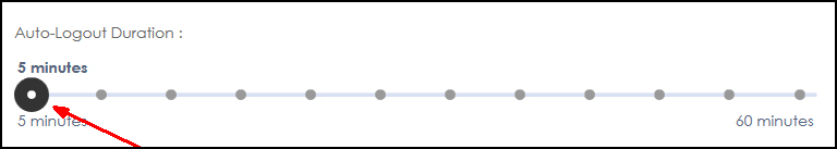 Auto logout duration